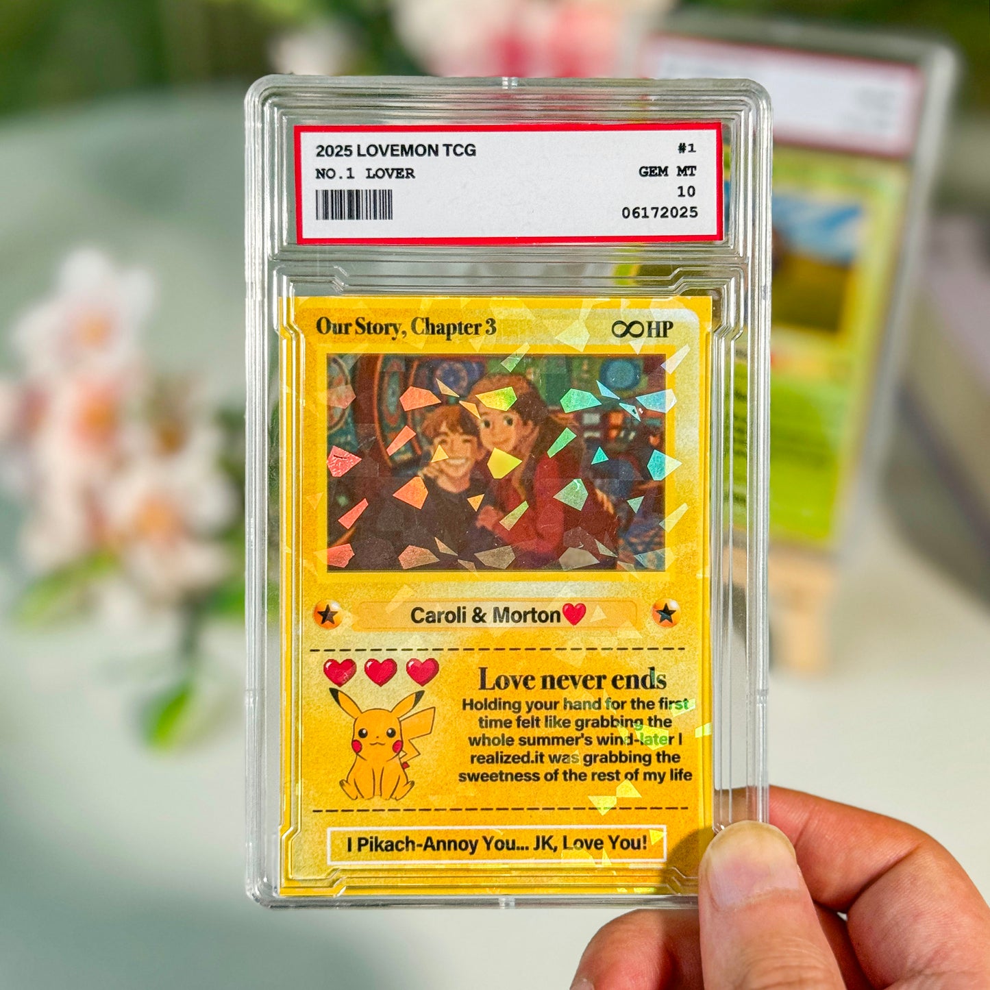 Custom Anime Photo Couple Card For Your love