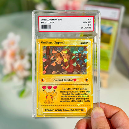 Custom Anime Photo Couple Card For Your love