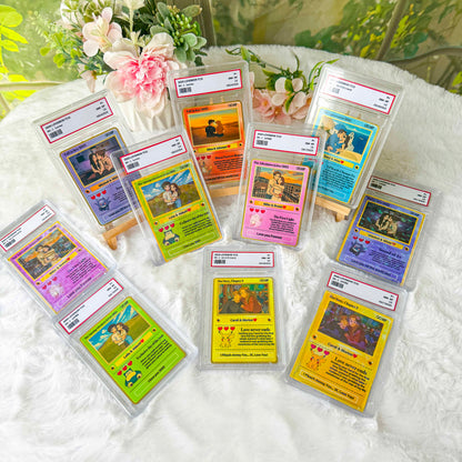 Custom Anime Photo Couple Card For Your love