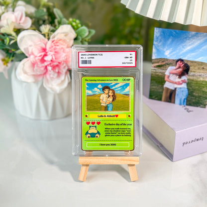 Custom Anime Photo Couple Card For Your love