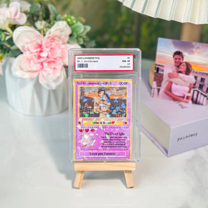 Custom Anime Photo Couple Card For Your love