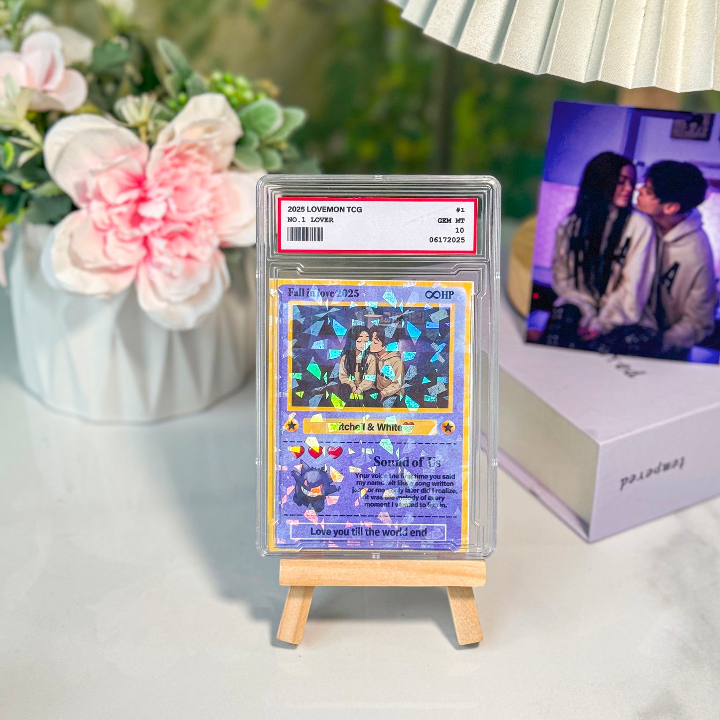 Custom Anime Photo Couple Card For Your love