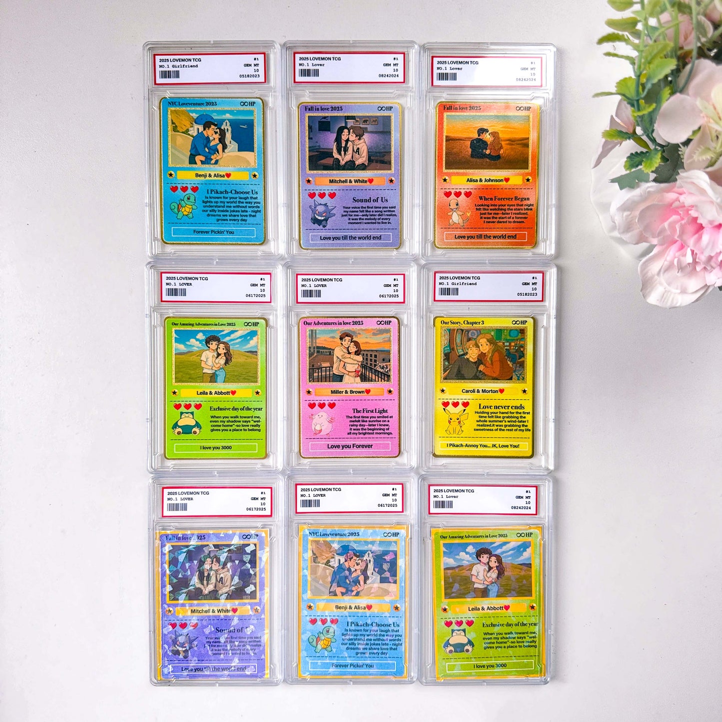 Custom Anime Photo Couple Card For Your love