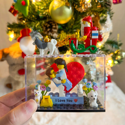Custom Couple Mini Brick Figures Gift Set