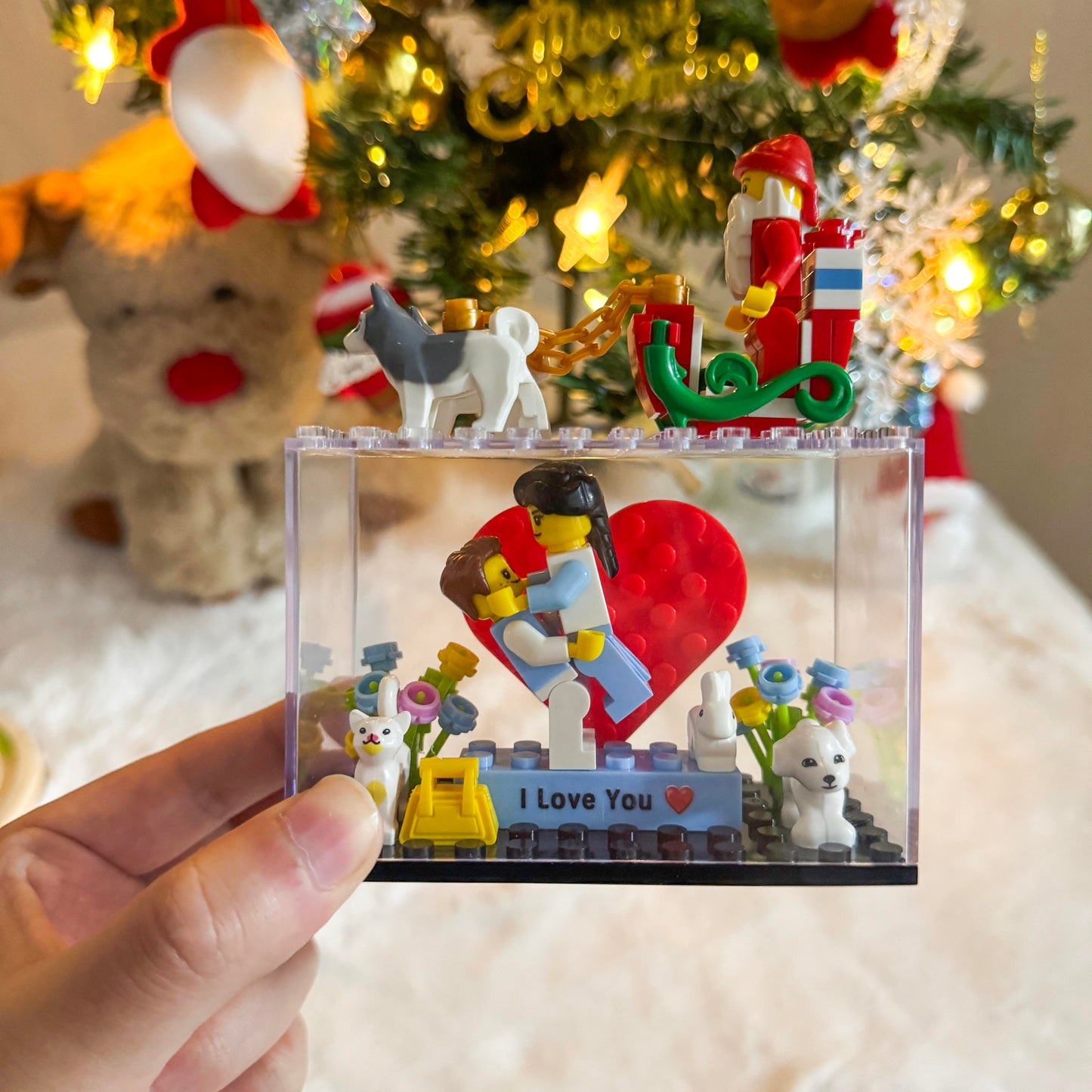 Custom Couple Mini Brick Figures Gift Set